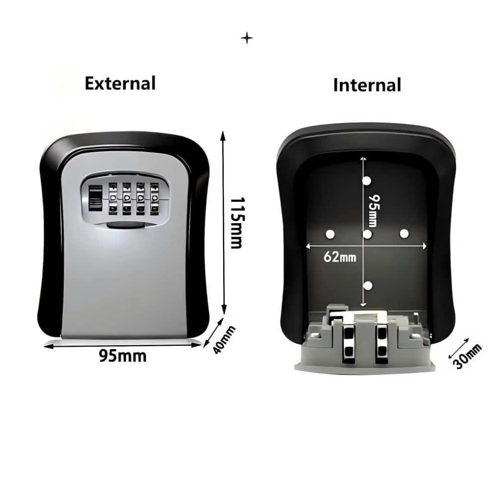 Lockbox Key Secure - กล่องล็อคกุญแจแบบติดผนัง รหัสผ่าน 4 หลัก ปลอดภัย ไม่ต้องใช้กุญแจ