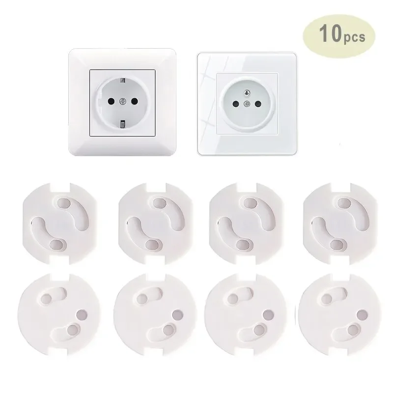 Outlet Cover Baby - ฝาครอบปลั๊กไฟป้องกันเด็ก 10 ชิ้น วัสดุพลาสติก ป้องกันไฟดูด ป้องกันอันตรายจากไฟฟ้า