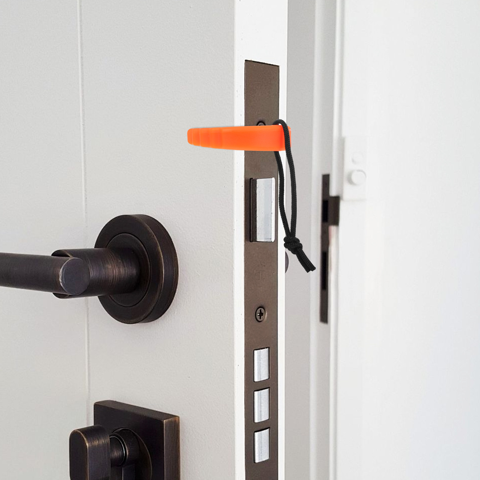 Door Stop Alarm - ที่กั้นประตูแบบพกพา รูปทรงตัว C สำหรับบริการฉุกเฉิน การฝึกอบรมนักดับเพลิง การบังคับใช้กฎหมาย