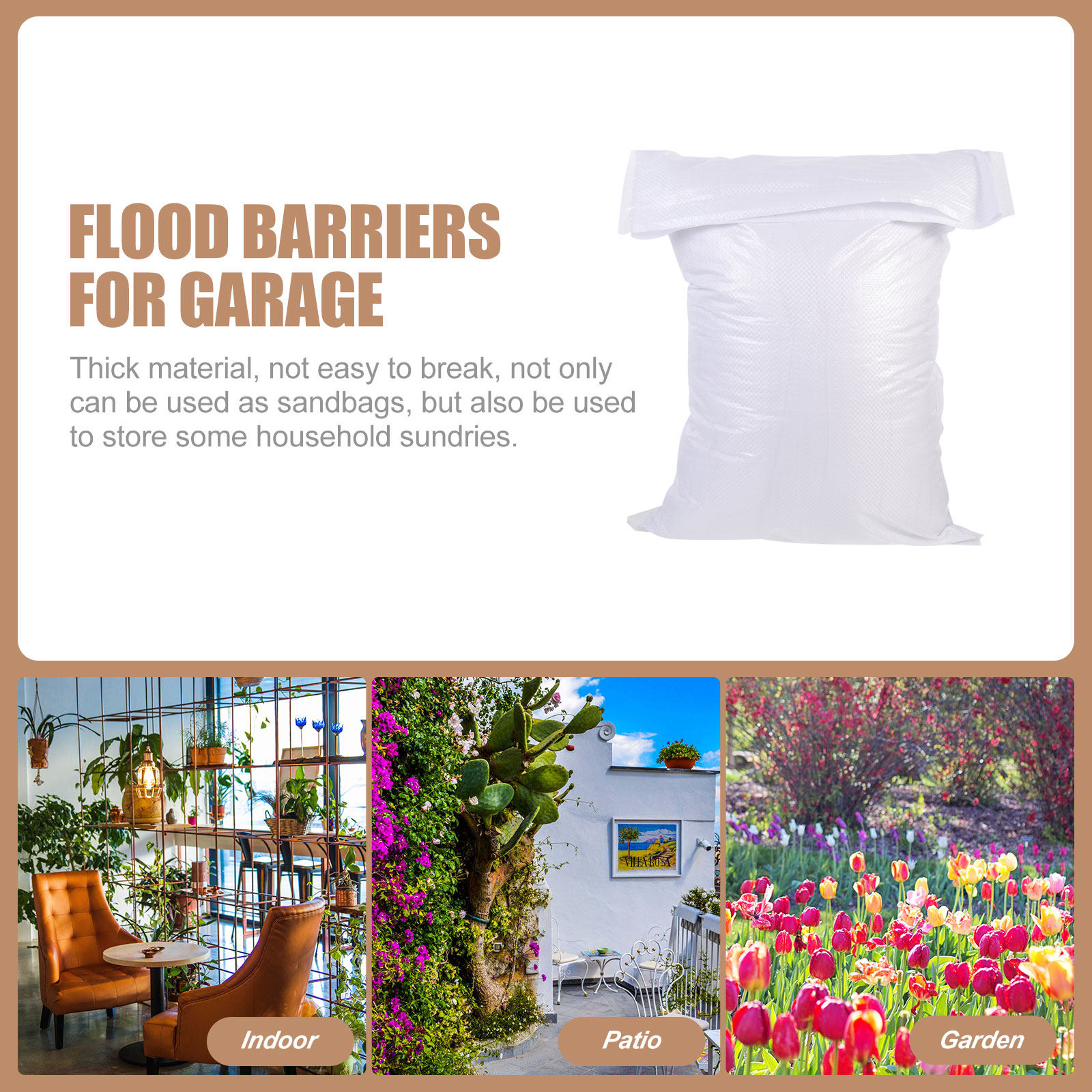 กระสอบทรายกันน้ำ 16 ชิ้น แข็งแ - Flood Barrier Bag บทวิจารณ์และราคา
