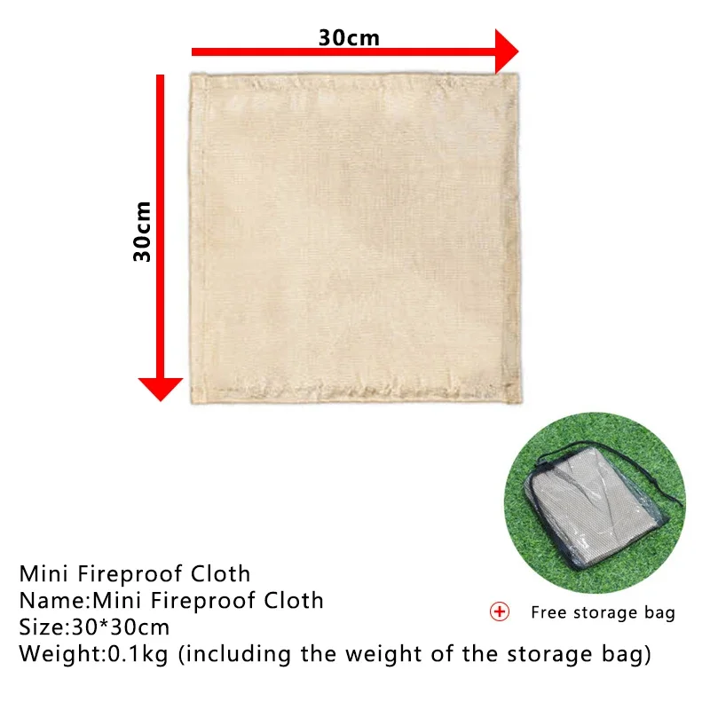 Outdoor Camping ผ้าทนไฟปิกนิกบ - Fire Blanket Kitchen บทวิจารณ์และราคา