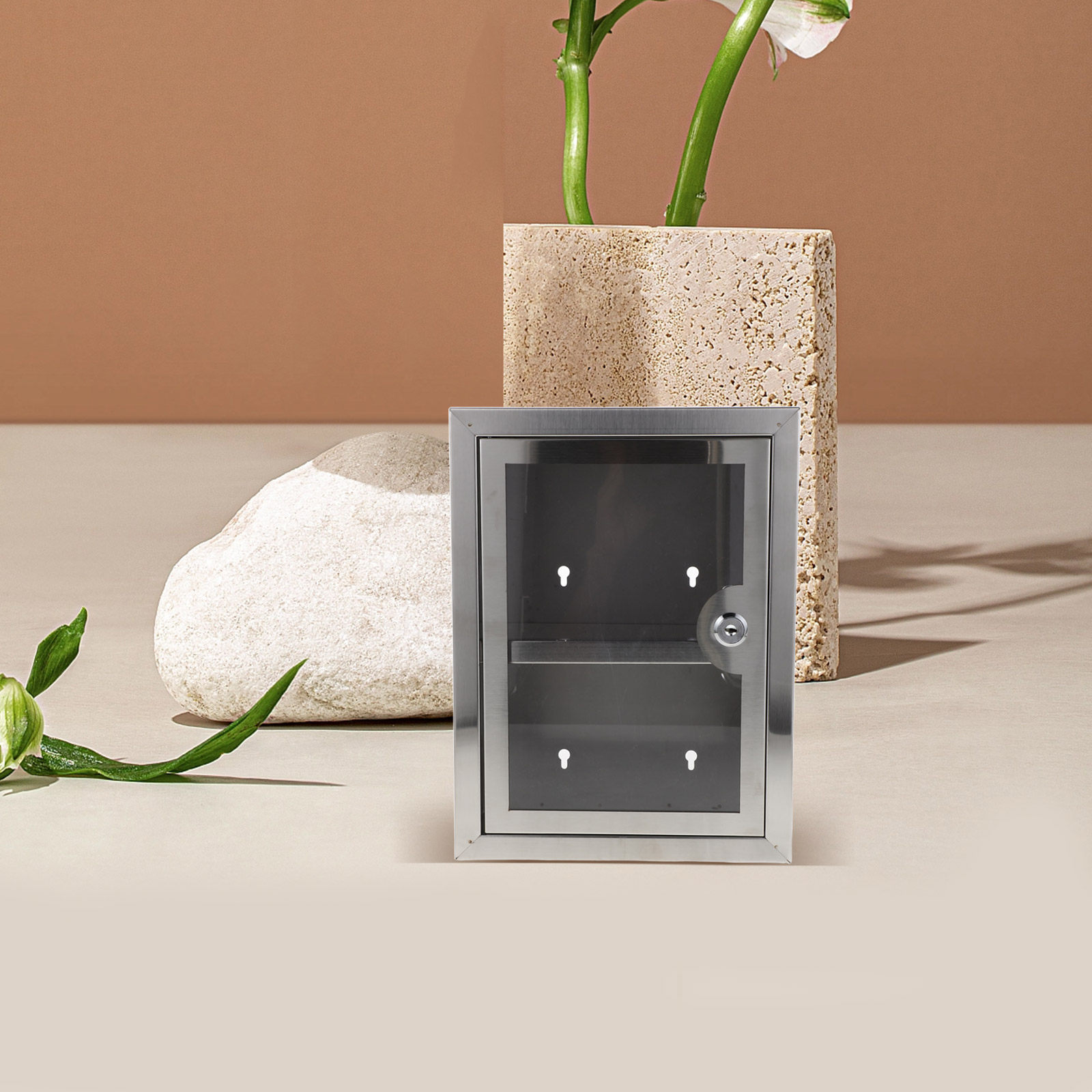 ตู้เก็บของติดผนังโลหะแบบล็อคได - Medicine Cabinet Lock บทวิจารณ์และราคา