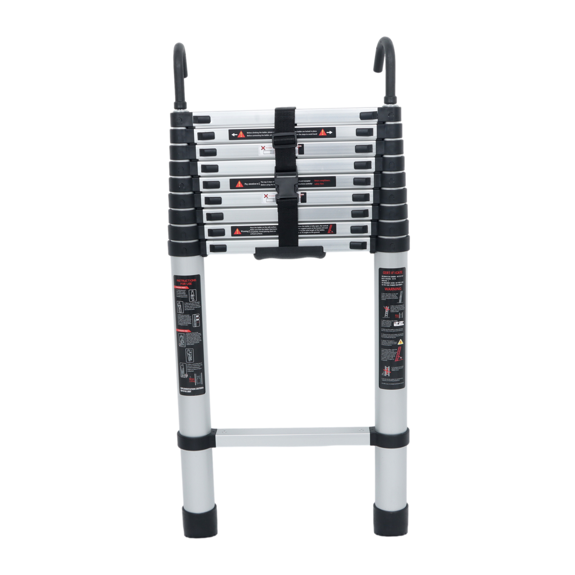 บันไดอลูมิเนียมแบบยืดหดได้สีเง - Fire Escape Ladder บทวิจารณ์และราคา