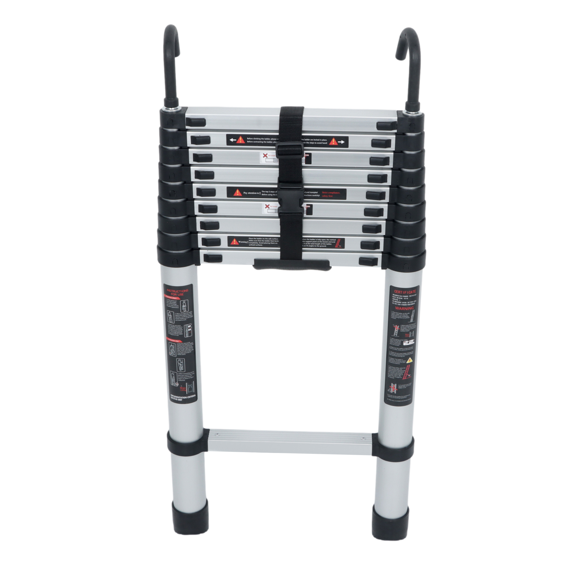 บันไดอลูมิเนียมแบบยืดหดได้สีเง - Fire Escape Ladder บทวิจารณ์และราคา